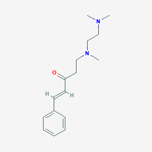 molecular formula C16H24N2O B7988198 (E)-5-[(2-Dimethylamino-ethyl)-methyl-amino]-1-phenyl-pent-1-en-3-one 