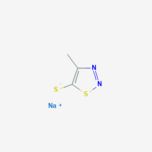 molecular formula C3H3N2NaS2 B7988403 sodium;4-methylthiadiazole-5-thiolate 