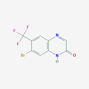 molecular formula C9H4BrF3N2O B7988515 7-Bromo-6-(trifluoromethyl)quinoxalin-2(1H)-one CAS No. 1464091-65-3