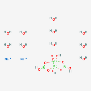 molecular formula B4H24Na2O19 B7988601 Na2[B4O5(OH)4].10H2O 