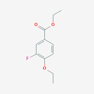 molecular formula C11H13FO3 B7988609 Ethyl 4-ethoxy-3-fluorobenzoate CAS No. 864178-57-4