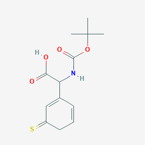 molecular formula C13H17NO4S B7988825 2-(BOC-AMINO)-2-(3-THIOPHENYL)ACETIC ACID 