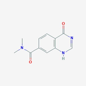 molecular formula C11H11N3O2 B7988852 N,N-dimethyl-4-oxo-1H-quinazoline-7-carboxamide 