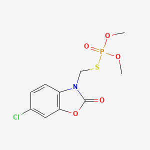 molecular formula C10H11ClNO5PS B7988865 6-chloro-3-(dimethoxyphosphorylsulfanylmethyl)-1,3-benzoxazol-2-one 
