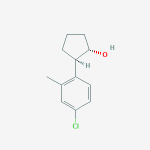 molecular formula C12H15ClO B7989204 trans-2-(4-Chloro-2-methylphenyl)cyclopentanol CAS No. 1443350-45-5