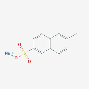 molecular formula C11H9NaO3S B079896 2-Naphthalenesulfonic acid, 6-methyl-, sodium salt CAS No. 13035-04-6