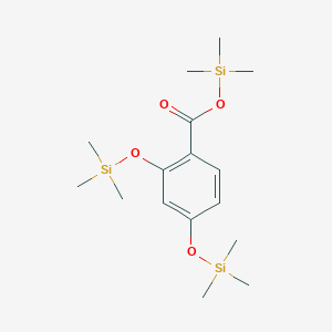 molecular formula C16H30O4Si3 B079897 beta-Resorcylic acid (tms) CAS No. 10586-16-0