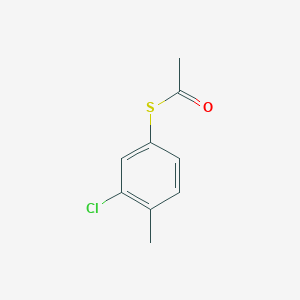 molecular formula C9H9ClOS B7990067 S-3-Chloro-4-methylphenylthioacetate 