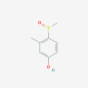 molecular formula C8H10O2S B079902 3-Methyl-4-methylsulfinylphenol CAS No. 14143-28-3