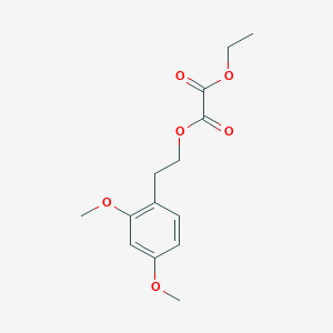 molecular formula C14H18O6 B7990208 O1-[2-(2,4-Dimethoxyphenyl)ethyl] O2-ethyl oxalate 