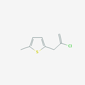molecular formula C8H9ClS B7990259 2-Chloro-3-(5-methyl-2-thienyl)-1-propene 