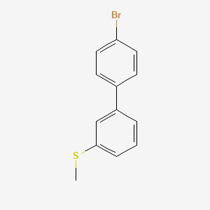 molecular formula C13H11BrS B7990309 4-Bromo-3'-(methylthio)biphenyl 