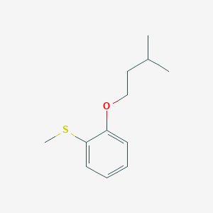 molecular formula C12H18OS B7990343 Methyl 2-iso-pentoxyphenyl sulfide CAS No. 1443310-63-1