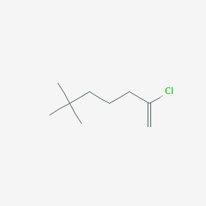 molecular formula C9H17Cl B7990399 2-Chloro-6,6-dimethyl-1-heptene 