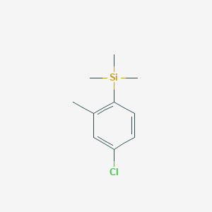molecular formula C10H15ClSi B7990415 (4-chloro-2-methylphenyl)trimethylsilane 