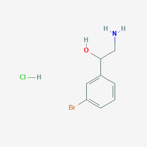 molecular formula C8H11BrClNO B079909 2-Amino-1-(3-bromophenyl)ethanol hydrochloride CAS No. 14615-28-2