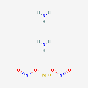 molecular formula H6N4O4Pd B079911 trans-Diamminedinitropalladium(II) CAS No. 14852-83-6
