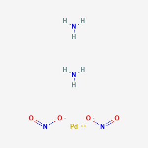 molecular formula H6N4O4Pd B079911 二氨合(亚硝基-O)钯 CAS No. 14852-83-6