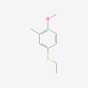 molecular formula C10H14OS B7991137 Ethyl 4-methoxy-3-methylphenyl sulfide CAS No. 50390-80-2