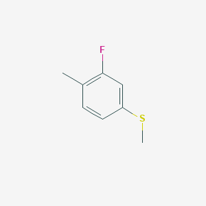 molecular formula C8H9FS B7991893 3-Fluoro-4-methylphenyl methyl sulfide 