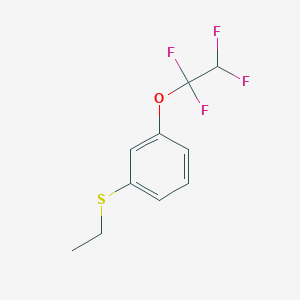 molecular formula C10H10F4OS B7992451 Ethyl 3-(1,1,2,2-tetrafluoroethoxy)phenyl sulfide 