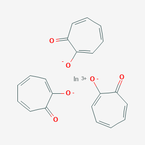 molecular formula C21H15InO6 B079925 Indium tris(tropolonate) CAS No. 14283-79-5