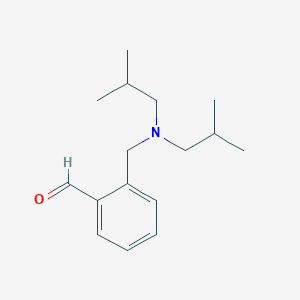 molecular formula C16H25NO B7992785 2-((Diisobutylamino)methyl)benzaldehyde CAS No. 1443355-63-2