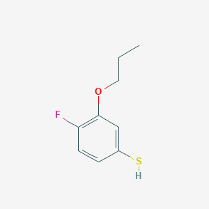molecular formula C9H11FOS B7992962 4-Fluoro-3-propoxybenzenethiol 