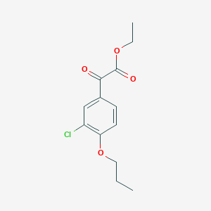 Ethyl 3-chloro-4-n-propoxybenzoylformate