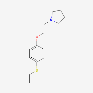 Ethyl 4-(2-N,N-pyrrolidinoethoxy)phenyl sulfide