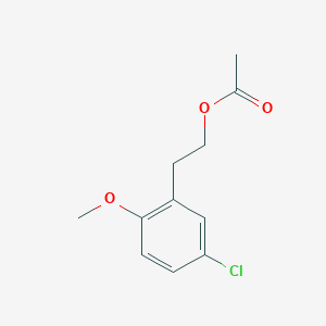 3-Chloro-6-methoxyphenethyl acetate