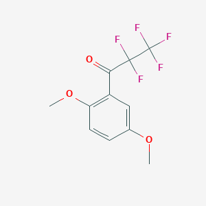 1-(2,5-Dimethoxyphenyl)-2,2,3,3,3-pentafluoropropan-1-one