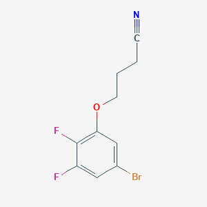 molecular formula C10H8BrF2NO B7993406 4-(3-Bromo-5,6-difluoro-phenoxy)butanenitrile 