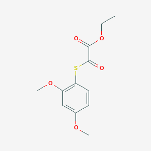 molecular formula C12H14O5S B7994750 Ethyl 2-((2,4-dimethoxyphenyl)thio)-2-oxoacetate 