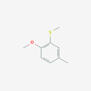 molecular formula C9H12OS B7995320 2-Methoxy-5-methylphenyl methyl sulfide 