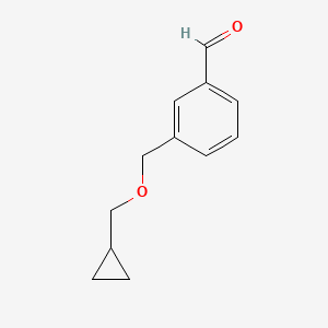 3-[(Cyclopropanemethoxy)methyl]benzaldehyde