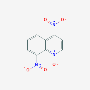 molecular formula C9H5N3O5 B079964 Quinoline, 4,8-dinitro-, 1-oxide CAS No. 14753-19-6