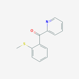 molecular formula C13H11NOS B7997355 2-((2-Methylthio)benzoyl)pyridine CAS No. 1443327-20-5
