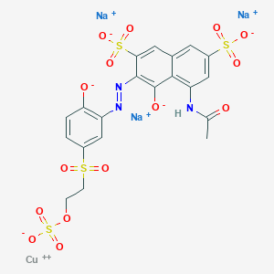 molecular formula C20H14CuN3Na3O15S4 B079974 C.I. Reactive Violet 4 CAS No. 12769-08-3