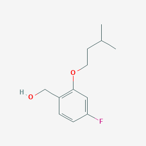 molecular formula C12H17FO2 B7997595 (4-Fluoro-2-(isopentyloxy)phenyl)methanol 