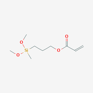 molecular formula C9H18O4Si B079983 3-[Dimethoxy(methyl)silyl]propyl prop-2-enoate CAS No. 13732-00-8
