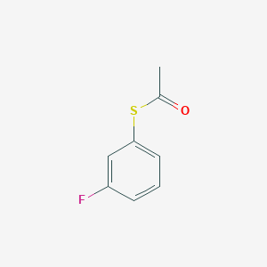 molecular formula C8H7FOS B7998578 S-(3-Fluorophenyl) ethanethioate 