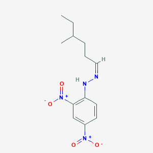 molecular formula C13H18N4O4 B079986 4-Methylhexanal 2,4-dinitrophenyl hydrazone CAS No. 14093-70-0