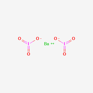 molecular formula Ba(IO3)2<br>BaI2O6 B079991 Barium iodate CAS No. 10567-69-8