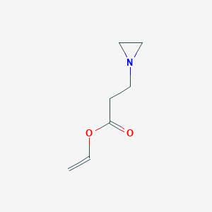 molecular formula C7H11NO2 B080003 Ethenyl 3-aziridin-1-ylpropanoate CAS No. 14745-54-1