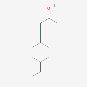 molecular formula C14H28O B080007 4-Ethyl-alpha,gamma,gamma-trimethylcyclohexanepropanol CAS No. 10534-30-2