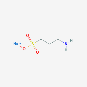 molecular formula C3H8NNaO3S B080008 Sodium 3-aminopropane-1-sulfonate CAS No. 14650-46-5