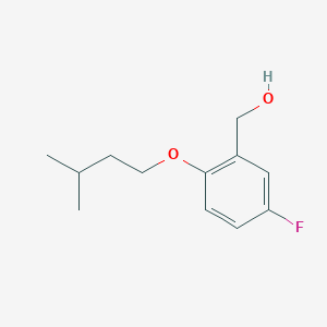 molecular formula C12H17FO2 B8000802 (5-Fluoro-2-(isopentyloxy)phenyl)methanol 
