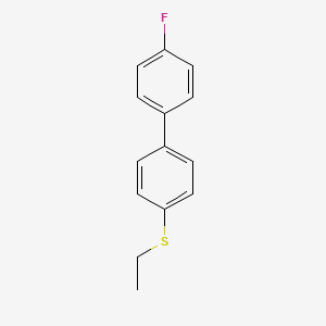 molecular formula C14H13FS B8000930 Ethyl 4-(4-fluorophenyl)phenyl sulfide 