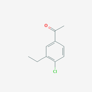 molecular formula C10H11ClO B8000998 4'-Chloro-3'-ethylacetophenone 